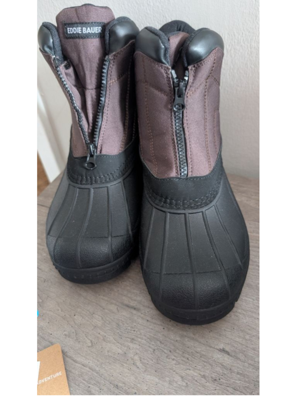 Eddie Bauer Lake Crest Winter Boots Brown Black Size 8 - Picture 8 of 8